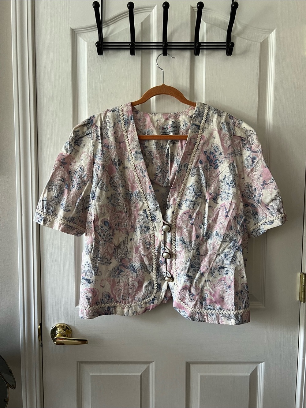 Vintage Floral Button Blouse